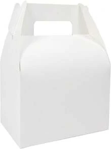 SHEIN Kraft Gable Boxes, Brown/White/Black Gable Boxes For Party Favor Birthday Wedding - Multicolor - View 2