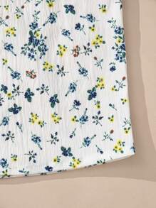 Souflis Souflis Girls 4-7 Years Vintage French Country Style 2pcs Set: Floral Textured Chiffon Shirt + Corduroy Suspender Skirt, Autumn Toddler Girl Outfit Set Girls Floral Print Shirt And Suspender Skirt Set 2pcs Toddler Girl Dress Set Little Girl Fall Outfits Baby Girl Corduroy Overall Dress 2 Piece Toddler Girl Clothes Little Girl Dressy Outfits Winter