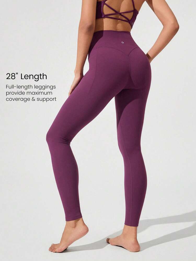 Mallas flexibles transpirables FeatherFit™ de 28" con bolsillos laterales, aptas para yoga, pilates, barre y uso casual diario de bajo impacto