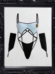 Spicy Aura 加大码四件套性感警察制服连体衣 - 彩色 - 查看 4