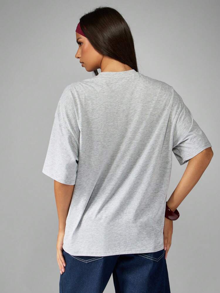 Missguided x Playboy Retro Racing Club Oversized Graphic Tee Racing Team Streetwear Motorsport Club Racing Flag Collection Style Casual Top Car Racing