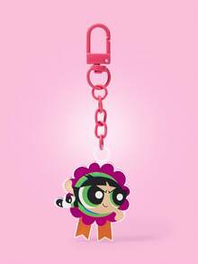 THE POWERPUFF GIRLS X SHEIN Portachiavi in acrilico con motivo a ranuncolo - Multicolore - Visualizzare 1