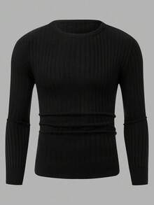 2 pezzi Maglioni a righe regolari da uomo, confezione multipla