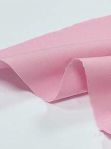 Breezaya Vacation Leisure Solid Color Lace Patchwork Bubble Sleeve Shirt - Pink - View 7