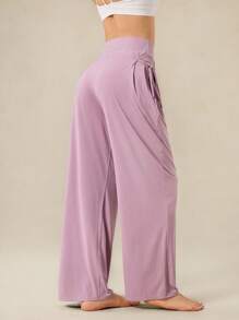 OutZeal Women Cool Touch Silky Soft UV Protection Pockets Outdoor Pants Travel Vacation Casual - Mauve Purple - View 7