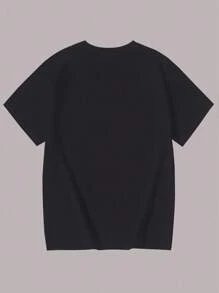 4-Piece Set Casual Fitted Soft Multi-Color T-Shirts For Teenage Boys - Black and White - View 4