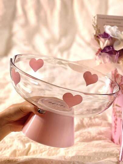 Kawaii 1pc Drain Tray With Drainer - Fruit Baske,Kitchen Fruit Storage , Drying Rack For Berries, Veggies, Snacks, Countertop Display Tray, Modern Home Decor