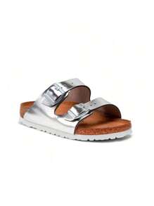 Birkenstock Arizona Soft Footbed - MetallicSilver - View 2