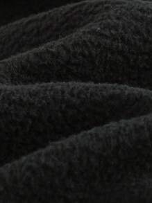 Cozy Pixies 女婴时尚心形图案连帽套头衫柔软针织休闲运动衫 - 黑色 - 查看 7