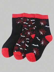 ROMWE Grunge Punk Men's Casual Everyday Print Mid-Calf Socks - Multicolor - View 1