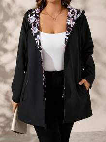 SHEIN CURVE+ 大尺碼純色秋冬冬季衣物 2026 22W - 彩色 - 查看 7