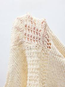 Maija 女士纯色镂空设计性感吊带背心连体裤 - 杏色 - 查看 9