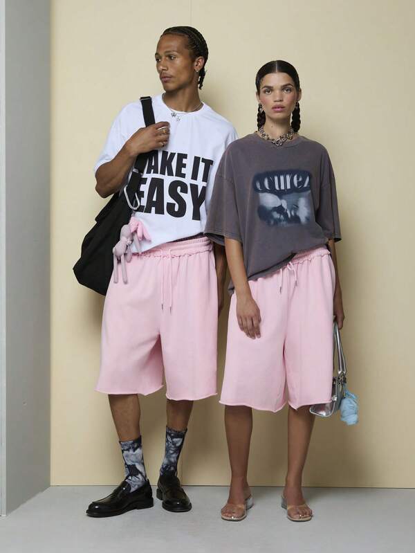 COUREZ Unisex Low Rise Long Line Jersey Shorts /Y2K Vacation Outfits Women Women Summer Clothes Going Out Outfits Cute