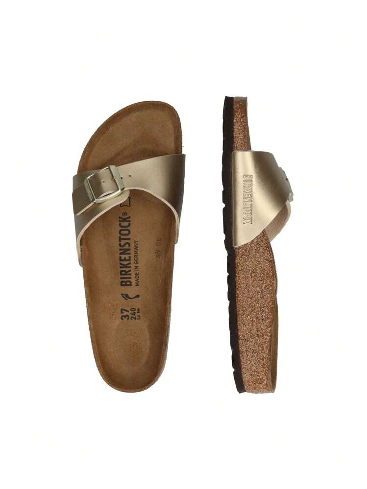 Birkenstock Madrid Birko-Flor Birkibuc - Doré - Voir 3