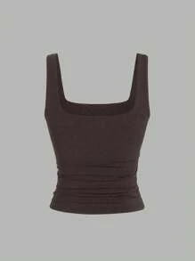 Sweetra Women's Casual Solid Color Tank Top For Summer