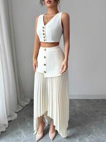 Elenzga 女士优雅度假风两件套夏季套装