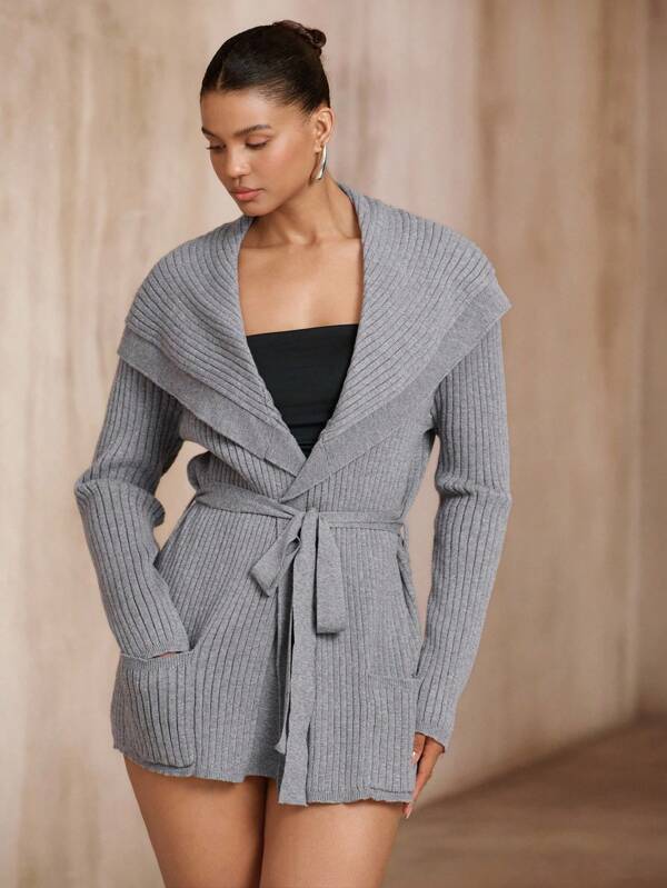 Arave Damen gestrickter Langarm-Cardigan im neuen Modedesign