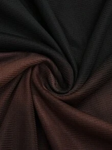 Sunspun 大码休闲浪漫连衣裙（带罩衫），两件套 - 卡其色 - 查看 9