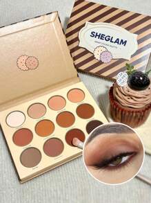 SHEGLAM Smart Cookie Palette 12 色閃光霧面眼影盤暖棕色煙燻眼妝持久超顯色柔和順滑可混合眼影眼影 品牌 美容 化妝 化妝品 適合女性與女孩 完美搭配冬季 Y2K 時尚 流行 生日禮物 假期 派對準備就緒 最佳顏色 - Smart Cookie - 查看 1