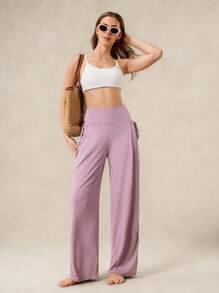 OutZeal Women Cool Touch Silky Soft UV Protection Pockets Outdoor Pants Travel Vacation Casual - Mauve Purple - View 5