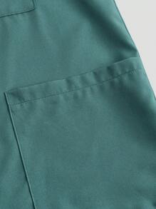 TaskEZ 制服套装：V 领短袖修身衬衫、抽绳直筒休闲裤、手术服套装