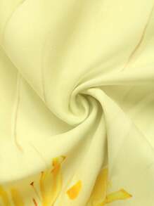 GlowEve Women's Floral Print Single Button Closure Elegant Fashion Skirt