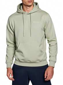 Champion Felpa con cappuccio casual e semplice da uomo con tasche e laccetti