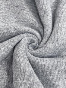 SHEIN 孕妇宽松落肩长袖休闲毛衣 - 2 合 1