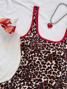 Soleia 女式豹纹荷叶边无袖迷你连衣裙 - 彩色 - 查看 6