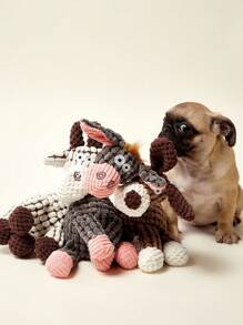 Đồ chơi nhồi bông hình chú lừa nhỏ dễ thương, có tiếng sủa của BB, trò chơi tương tác dành cho chó - Nhiều màu - Xem 3