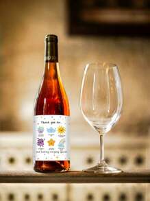 4 PIEZAS Etiquetas adhesivas para botellas de vino de Agradecimiento al Maestro - Regalo para mentor, educador, profesor - Decoración para fiesta del día del maestro en el aula - Regalo de cumpleaños - Manualidades DIY