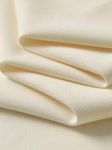 JNSQ 返校户外休闲运动宽松T恤，儿童圆领趣味字母印花户外休闲运动宽松T恤 - 卡其色 - 查看 6