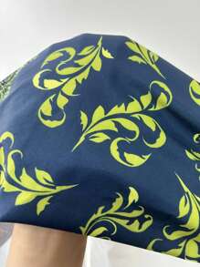 Manfinity RSRT 男士度假花卉印花短袖衬衫和短裤休闲两件套 - 藍色 - 查看 5