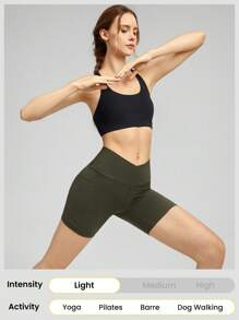 GLOWMODE 6" FeatherFit™ Country Crossover Anti-Slip Running Shorts Low Impact Cycling Gym Workout Summer