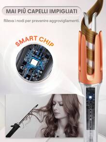 SHEGLAM HAIR It-Curl One-Touch Instant Curler Automatic Curling Iron,Auto Hair Curler,25mm Automatic Hair Curler With 3 Temperatures,Fast Heating & 2-Way Rotation,Automatic Shut-Off,Anti-Scald & Anti-Tangle Rotating Curling Wand,Touch Instant Curler For Hair Styling Graduation Birthday Gift Holiday Winter Pink Vibe Makeup Party Beach Travel Camping School Campus Festivals Rose Present Girl Charm Best Valentine's Day Women's Day Love Yourself - EU C Type Plug(220-240V) - View 6