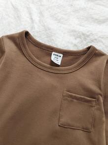 SHEIN Vintaside Kids 2 Stücke Kleinkind Jungen Set aus Cartoon Tier Muster Langarm T-Shirt und Lässig Hose, bequeme Outfit für Frühling/Herbst