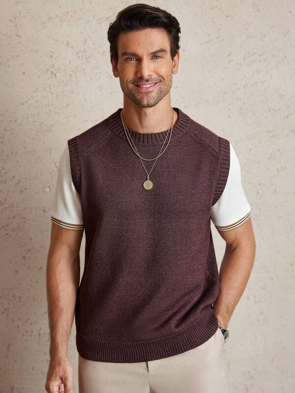 Manfinity CasualCool New Fashionable Patchwork Design Casual Versatile Men's Vest