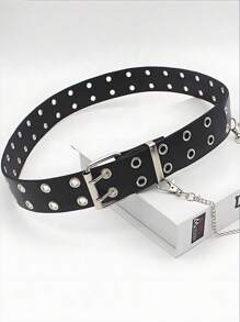 ROMWE Goth 1pc Chain Punk Style Waist Belt