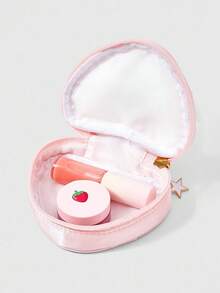 ROMWE Kawaii 时尚粉色刺绣数字图案小巧化妆包 1398266 - 彩色 - 查看 4