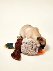 PETSIN 创意野鸭造型毛绒狗玩具，含BB吠叫声，狗狗互动玩耍 - 彩色 - 查看 3