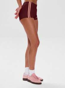 Musera Sport Quần short mini cạp trễ tập luyện thể thao Gympadel, Tennis, Pickleball Fitness - Màu Đỏ Sâu - Xem 3