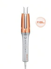 SHEGLAM HAIR It-Curl One-Touch Instant Curler Automatic Curling Iron,Auto Hair Curler,25mm Automatic Hair Curler With 3 Temperatures,Fast Heating & 2-Way Rotation,Automatic Shut-Off,Anti-Scald & Anti-Tangle Rotating Curling Wand,Touch Instant Curler For Hair Styling Graduation Birthday Gift Holiday Winter Pink Vibe Makeup Party Beach Travel Camping School Campus Festivals Rose Present Girl Charm Best Valentine's Day Women's Day Love Yourself - EU C Type Plug(220-240V) - View 13