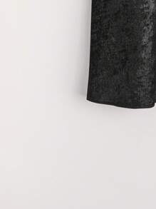 SHEIN Clasi 女式V领蝴蝶袖镀金休闲衬衫