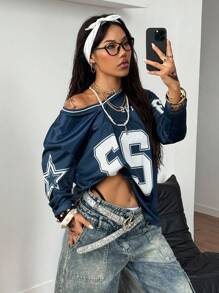 Coolane Moletom Solto de Manga Longa com Estampa Colorblock, Streetwear Fashion para Meninas Pré-Adolescentes