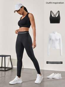 GLOWMODE 26" Seamless Be A Peach High-Waist Tummy Control Peach-Shaped Gym Leggings Medium Impact Running Workout Fall Winter