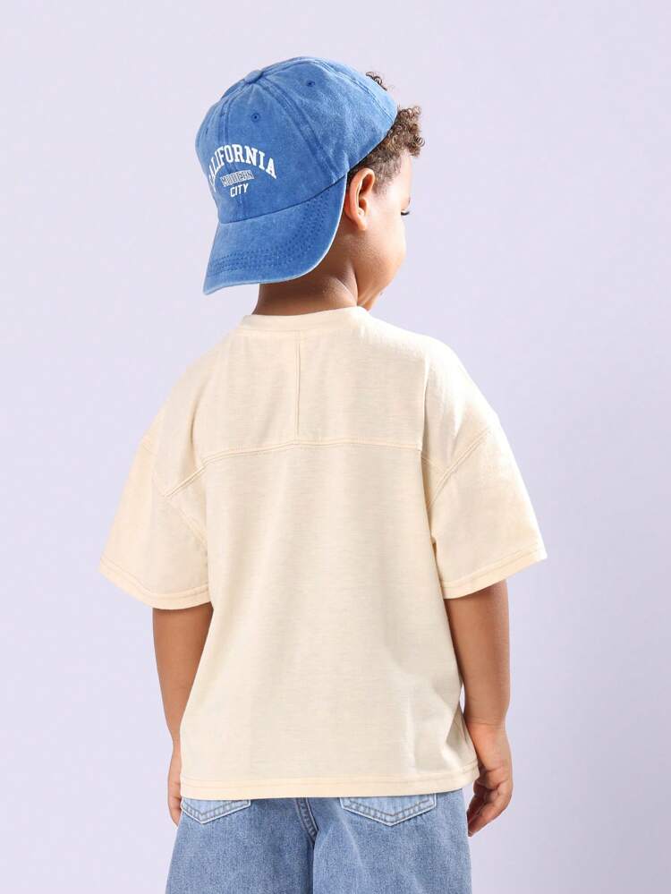 Oversized T-Shirt With Mini Brand Logo