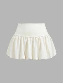 SHEIN EZwear 2件套纯色休闲百搭半身裙 - 彩色 - 查看 4