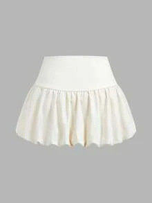 SHEIN EZwear 2件套纯色休闲百搭半身裙 - 彩色 - 查看 5