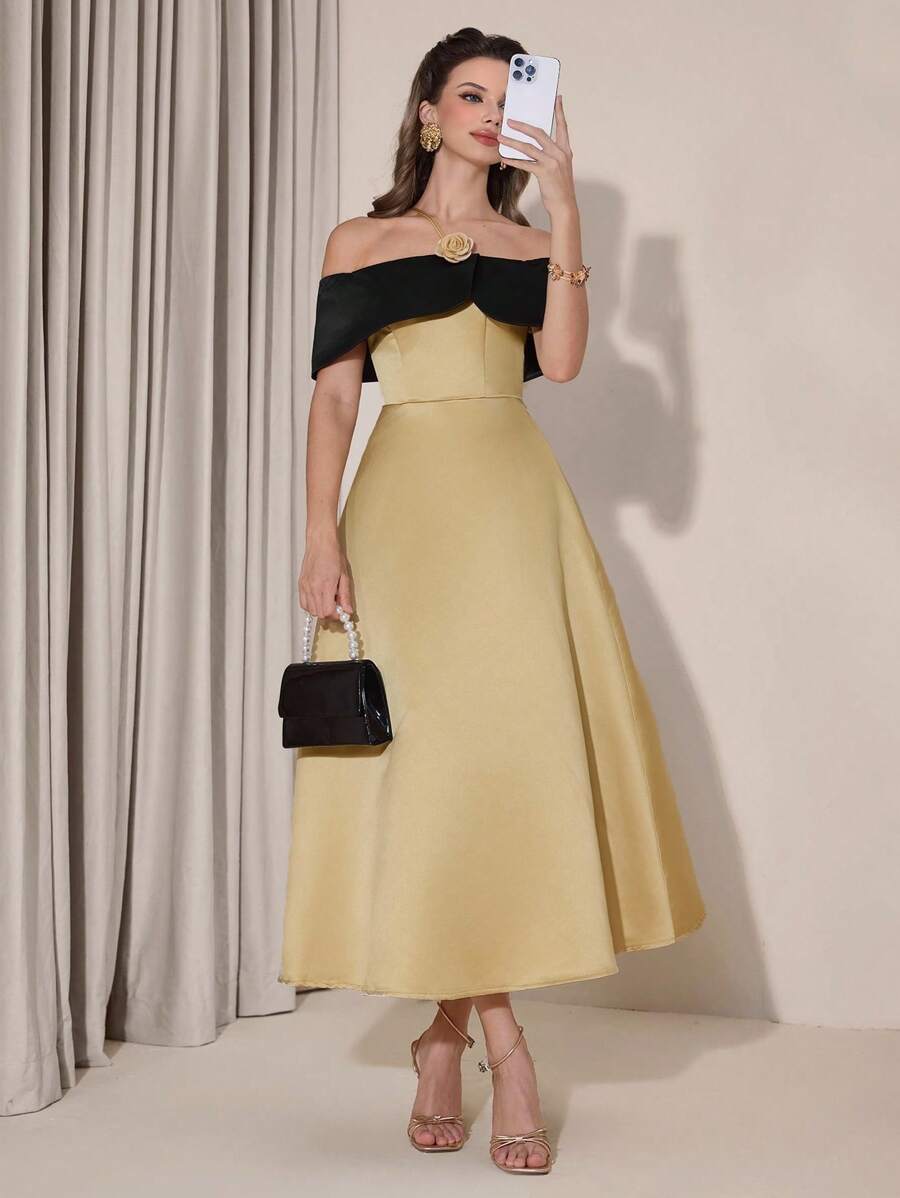 Poshira Plus Size Women's Party Dress (Heavily Decorated) Luxury Evening Dresses For Women Glamorous Dress Graduation