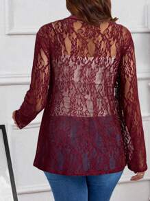 EMERY ROSE Chaqueta de protección solar de manga larga de encaje blanco de verano para otoño/invierno